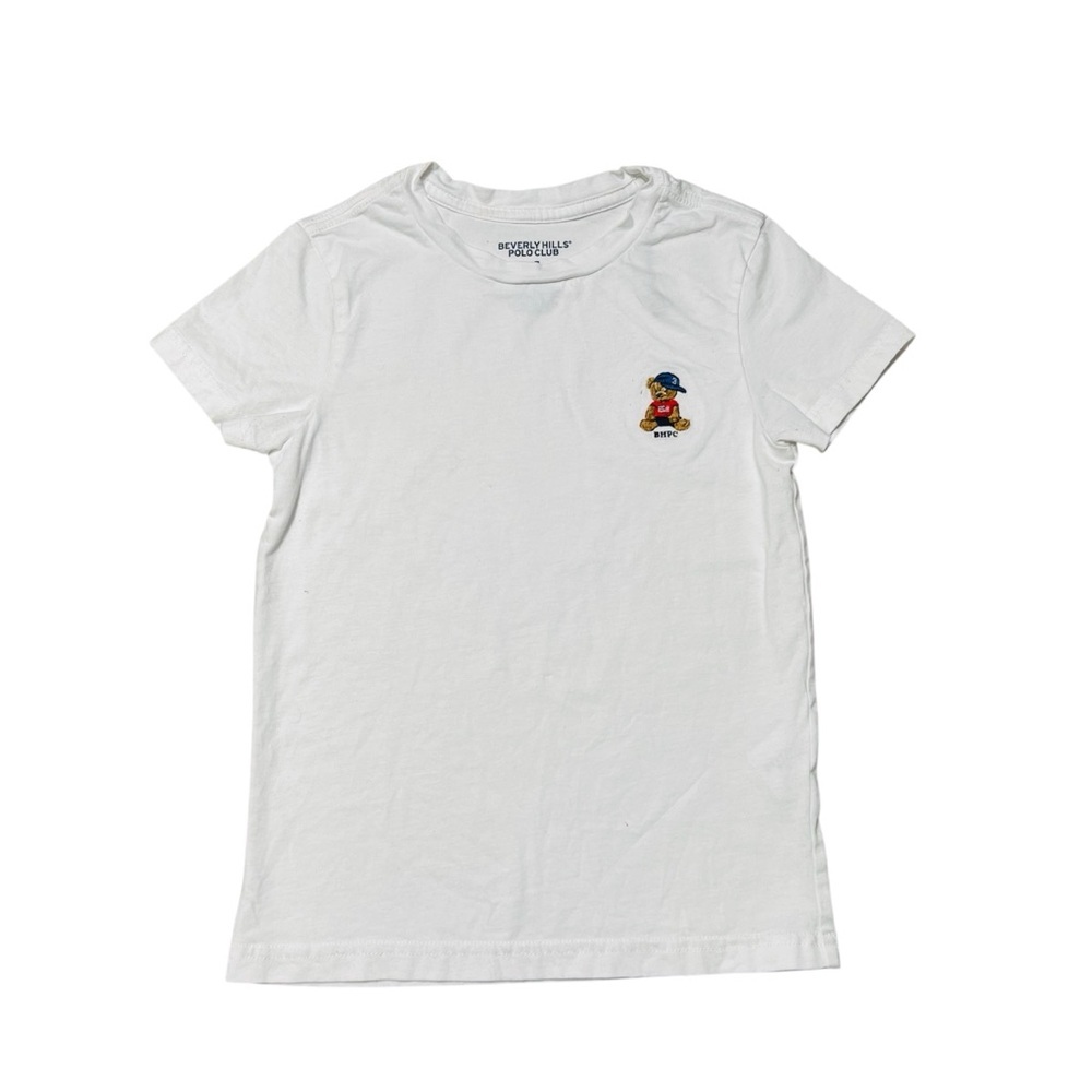 Beverly Hills Polo Club White Kids Tee‎ with Embroidered Logo